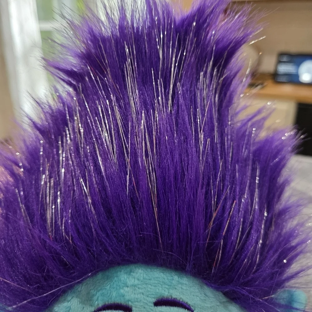 Dreamworks Trolls World Tour Plush Branch Doll - Blue .
